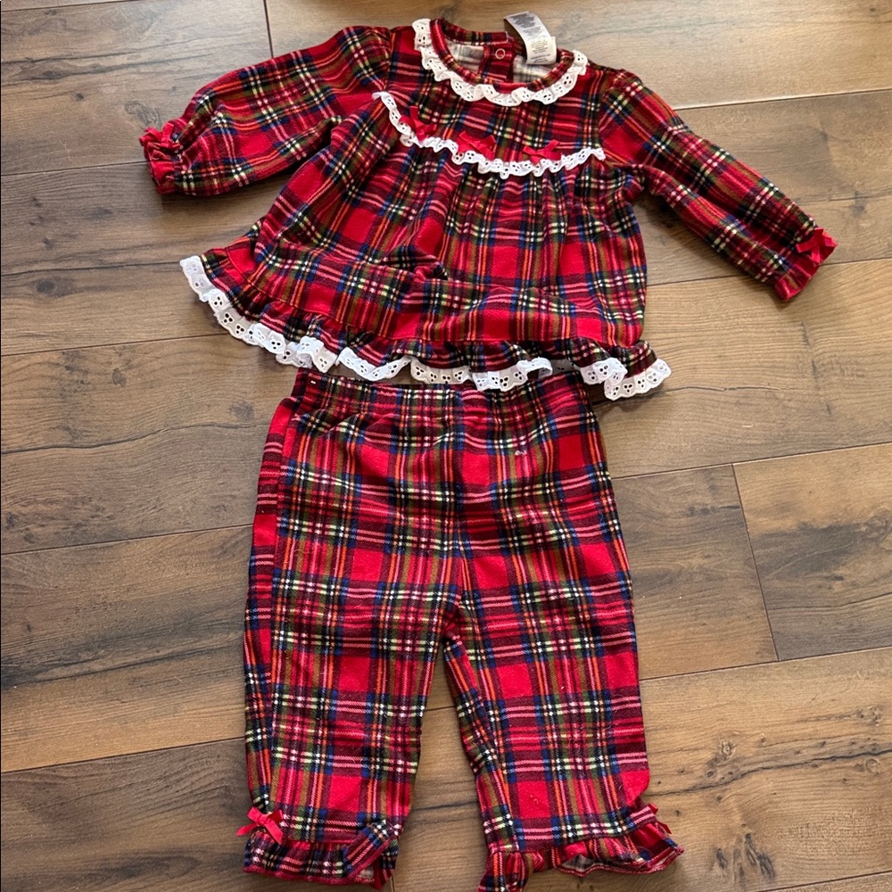 12 month Christmas pajamas
